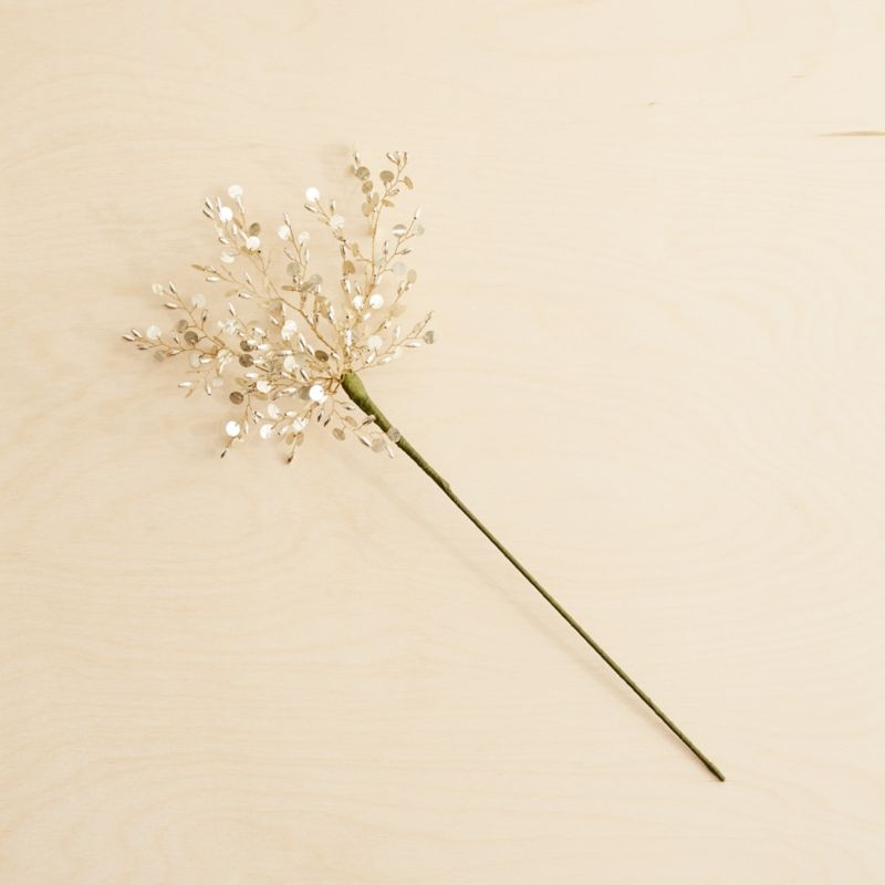 Glass Chip Gold Christmas Tree Pick - Image 1