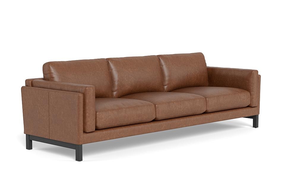 Gaby Leather 3-Seat Sofa - Image 1
