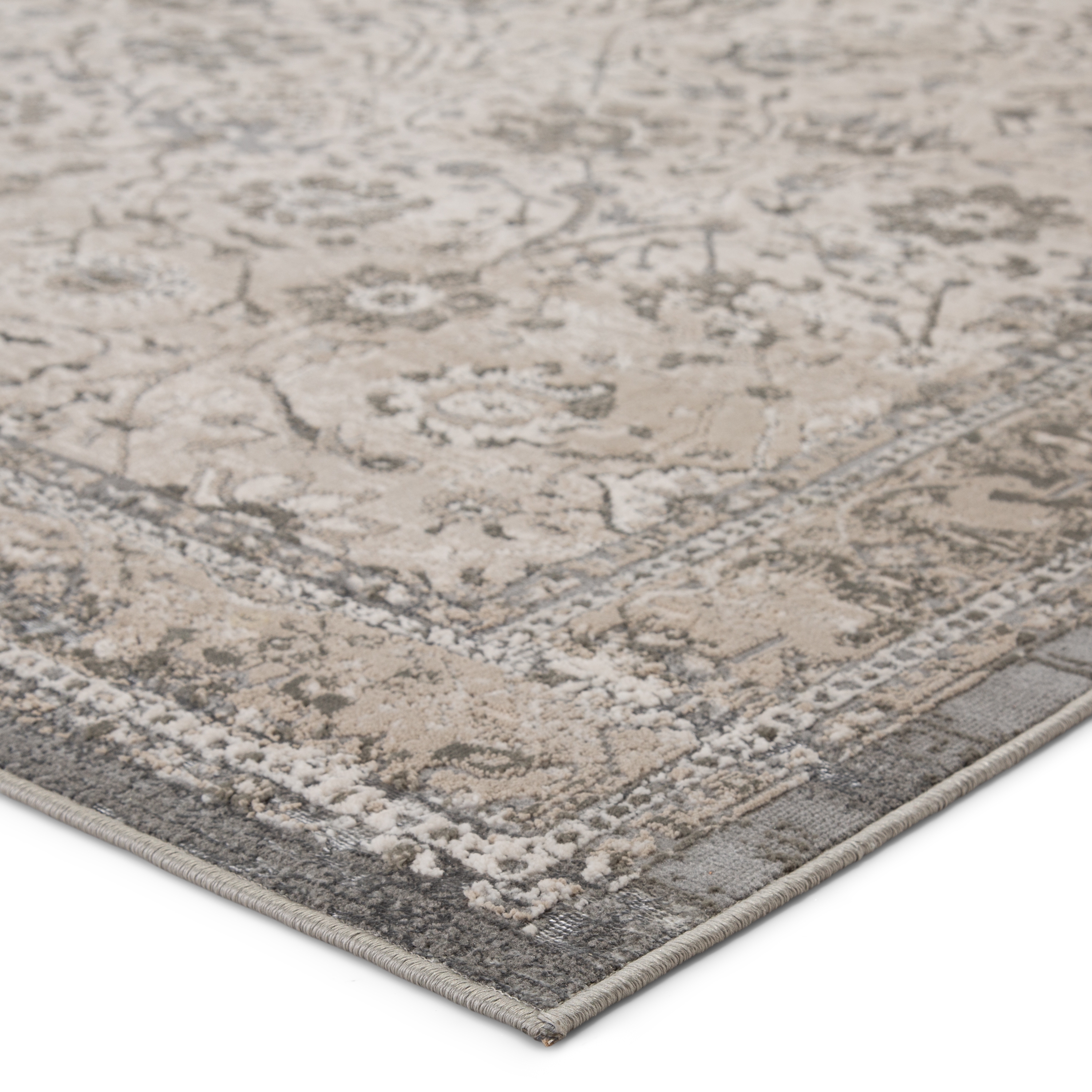 Vibe by Odel Oriental Gray/ White Area Rug (7'10"X10'6") - Image 1
