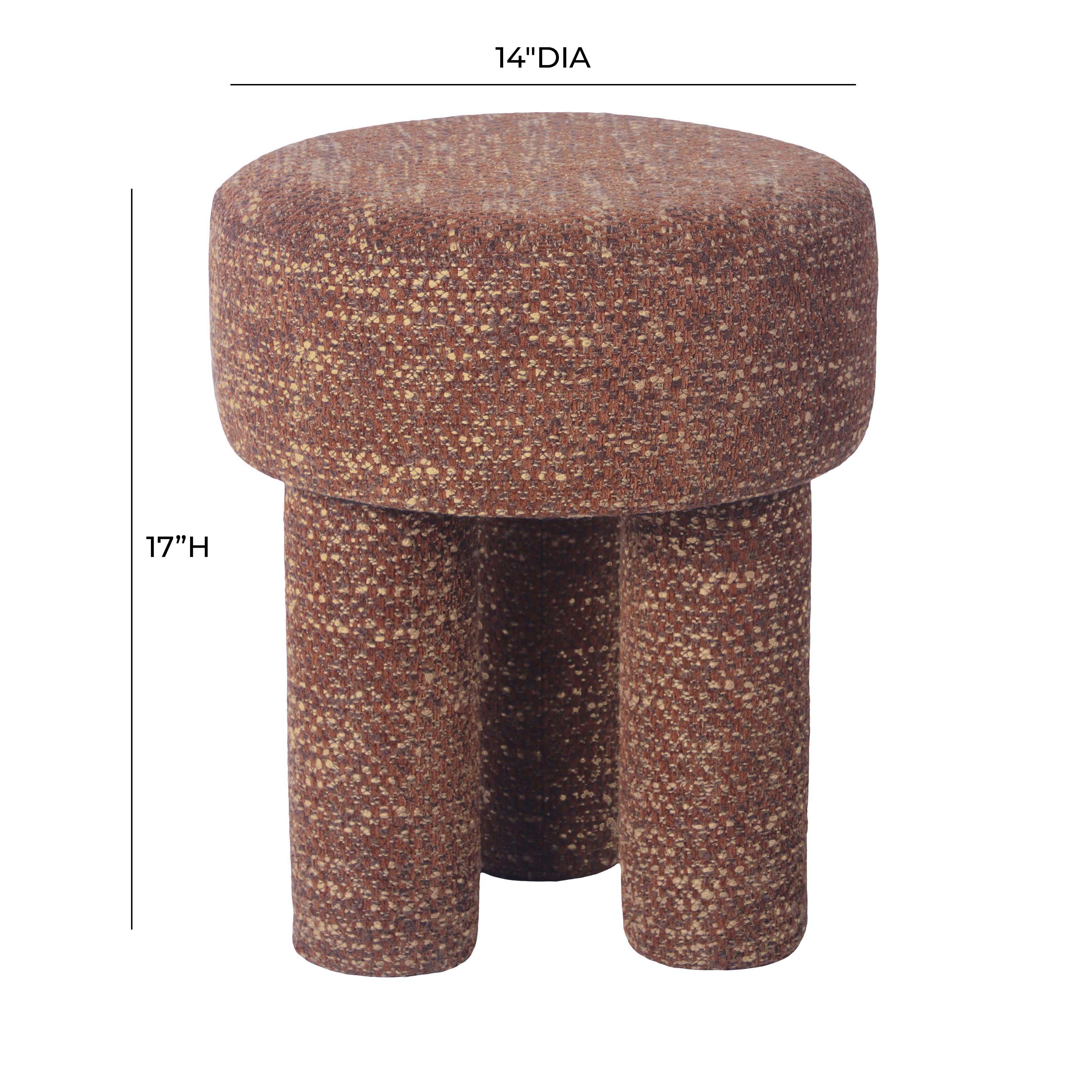 Claire Sedona Brown Knubby Stool - Image 5