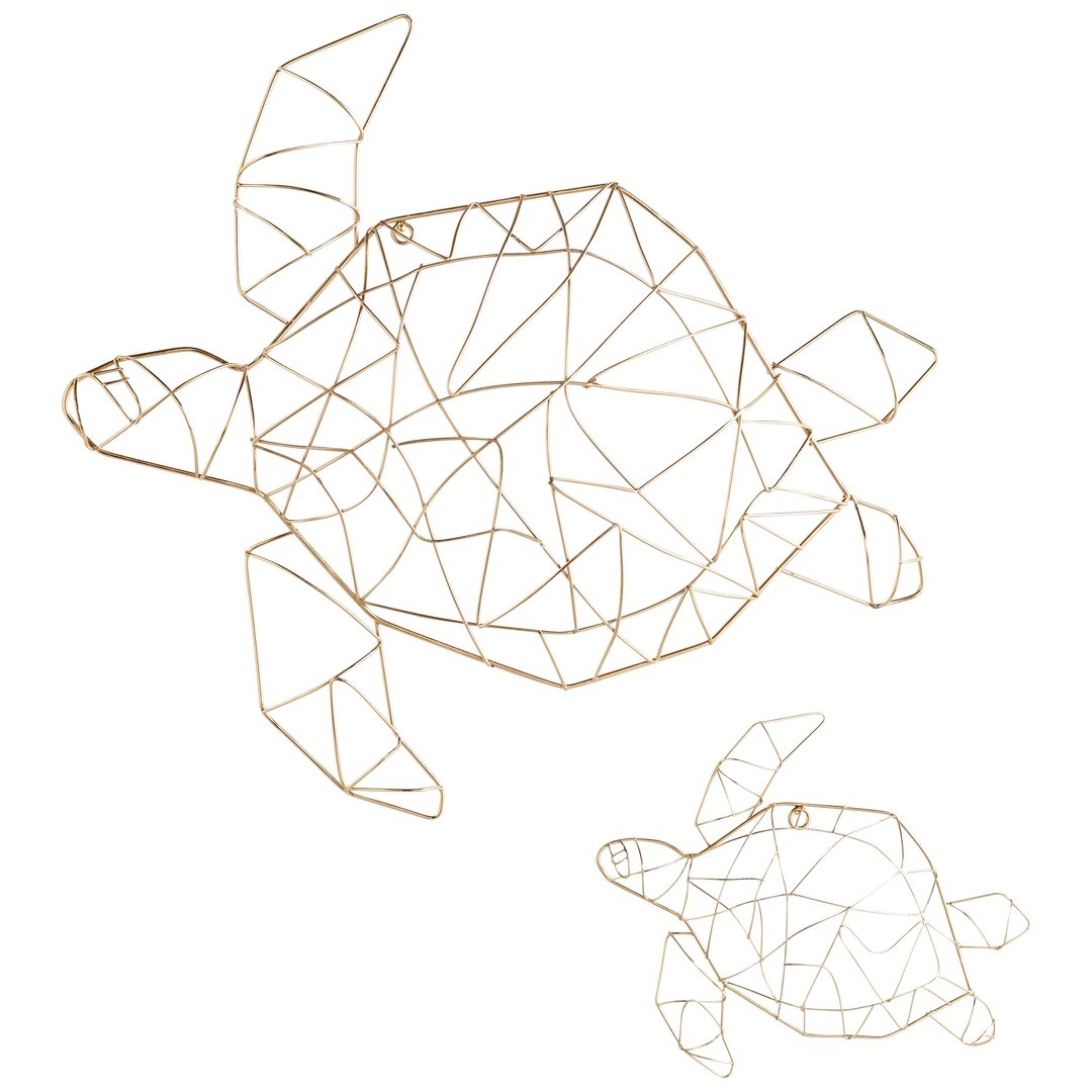 "Cyan Design 2 Piece Soft Shell Turtle Wall Décor Set" - Image 0