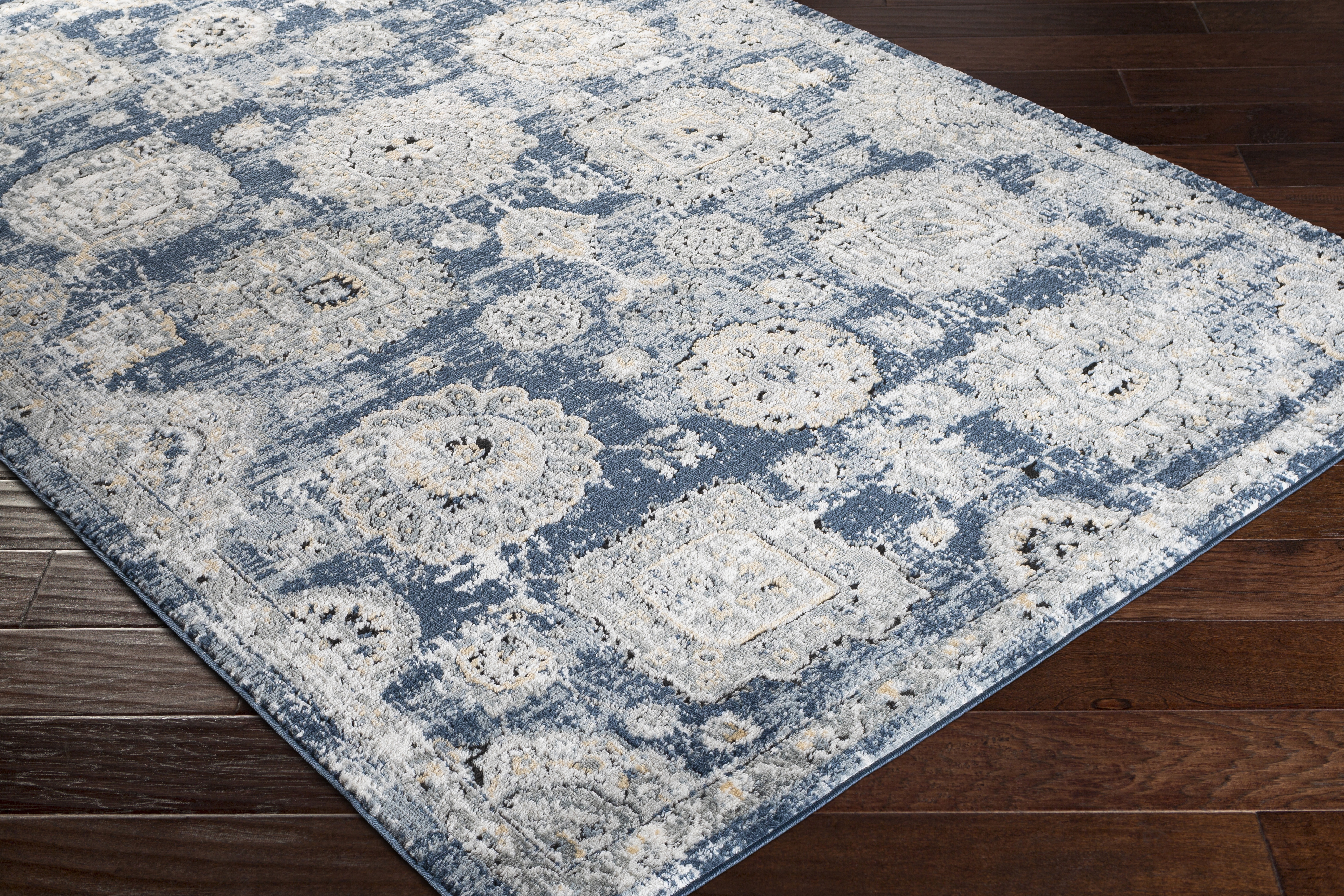 Jolie Blue Indoor 8'10" x 12' Machine Woven Rug - Image 6