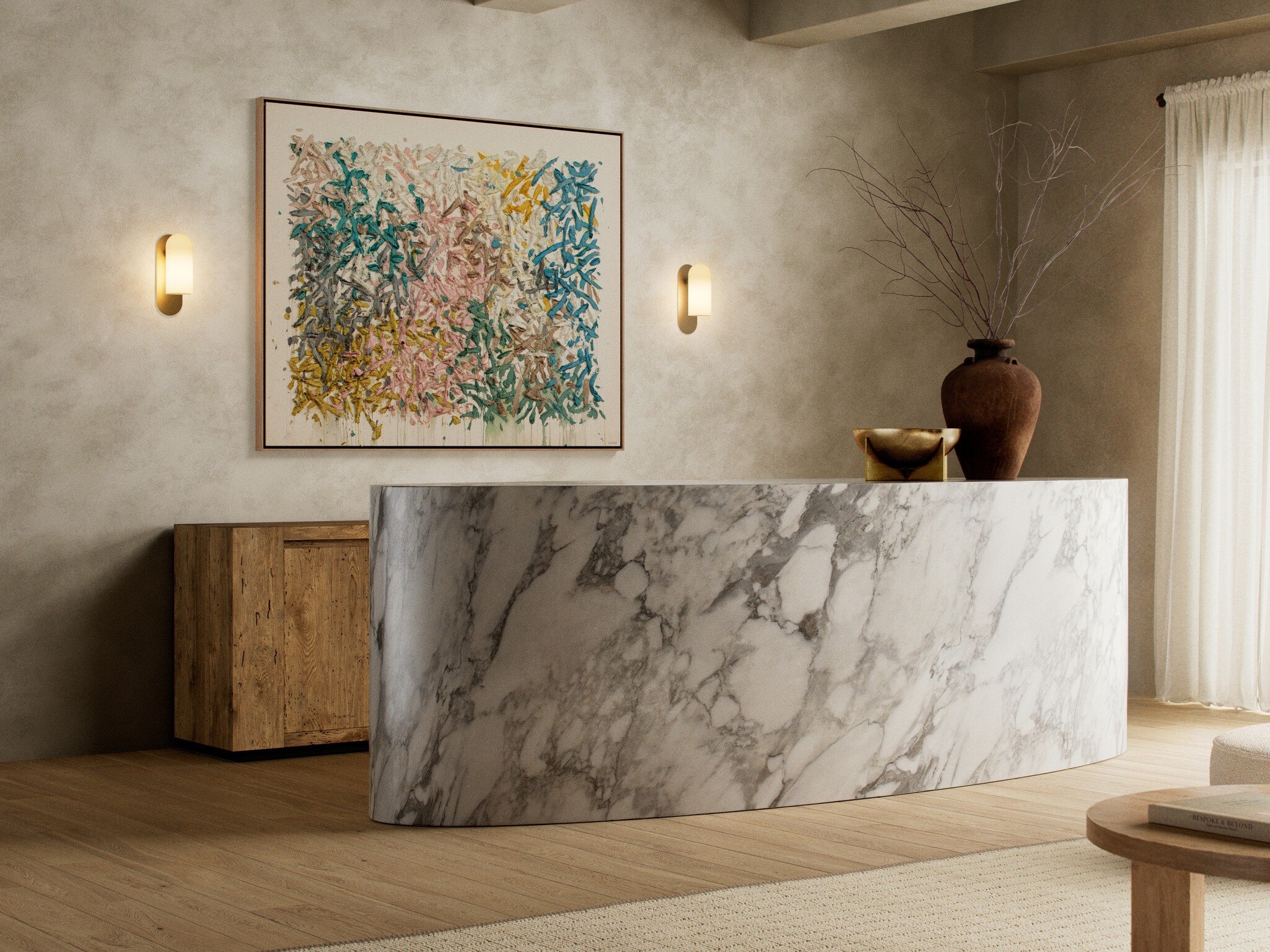 Our Hands Are Open No. 18 by Tyler Guinn - Vertical Grain White Oak Floater - Image 5