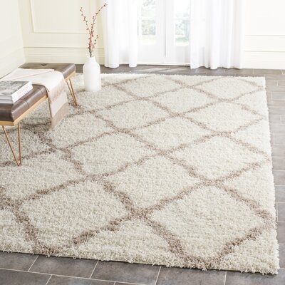 Lapidge Geometric Ivory/Beige Area Rug - Image 0