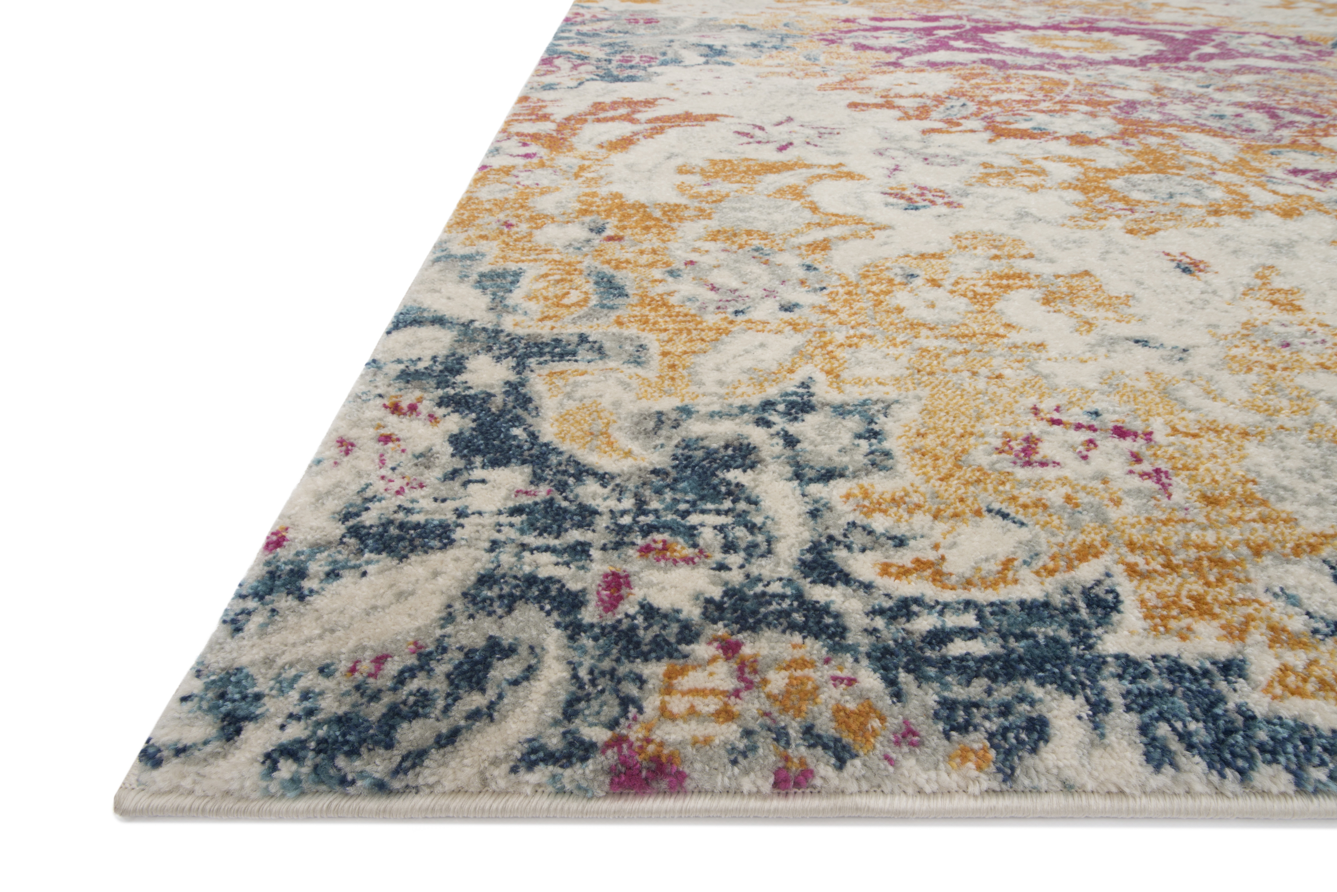 Loloi Zehla ZL-02 Ivory / Fiesta 18" x 18" Sample - Image 1