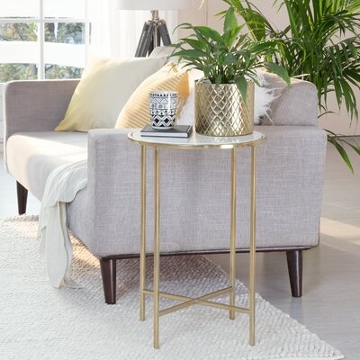 Fulmer Marble Top End Table - Image 0