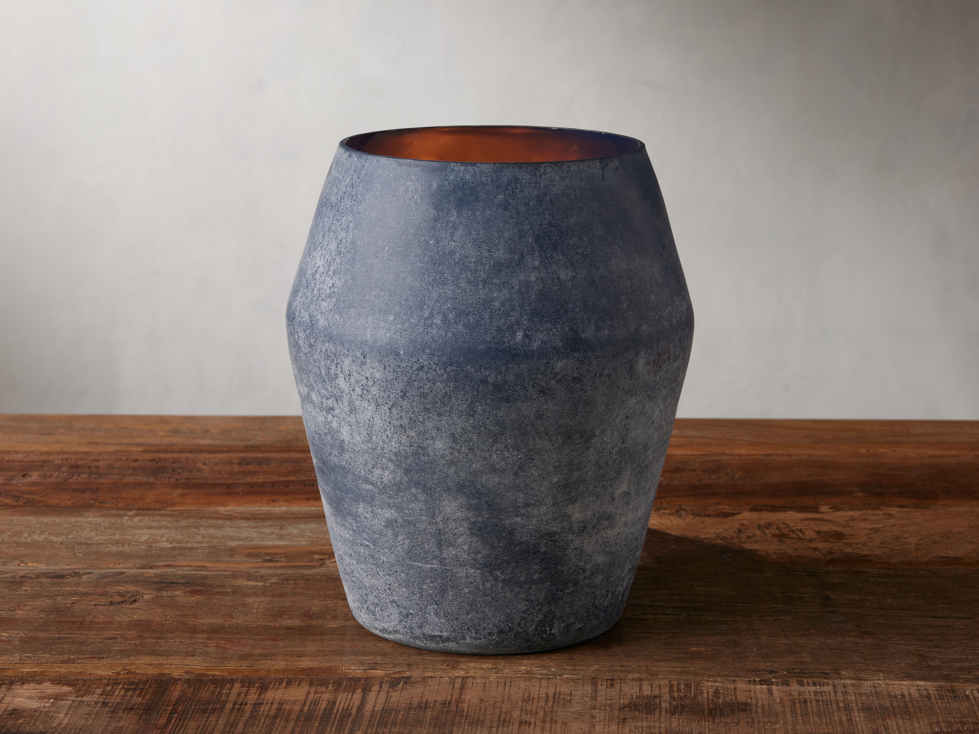 Elements Candle in Thunder Glass Blue  Tall - Image 0