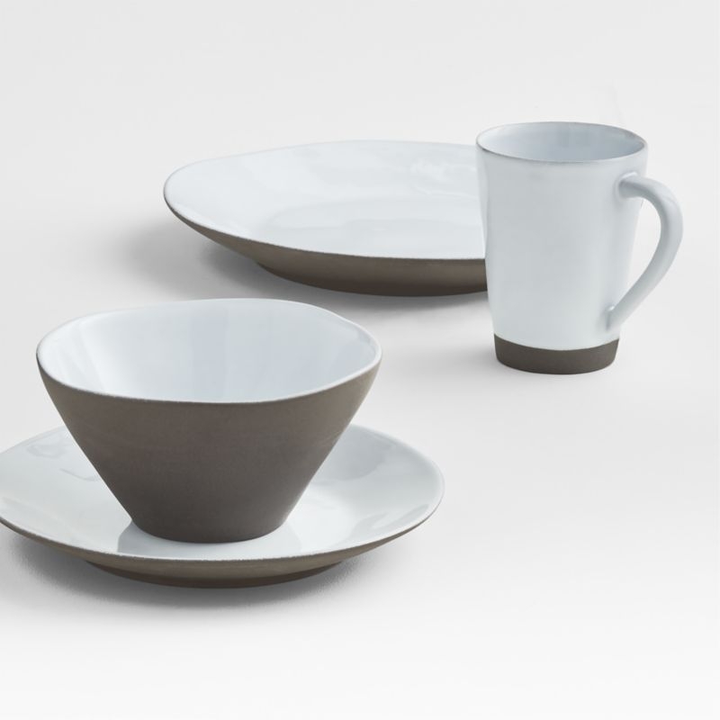 Marin White Recycled Salad Plates, Set of 8 - Image 6