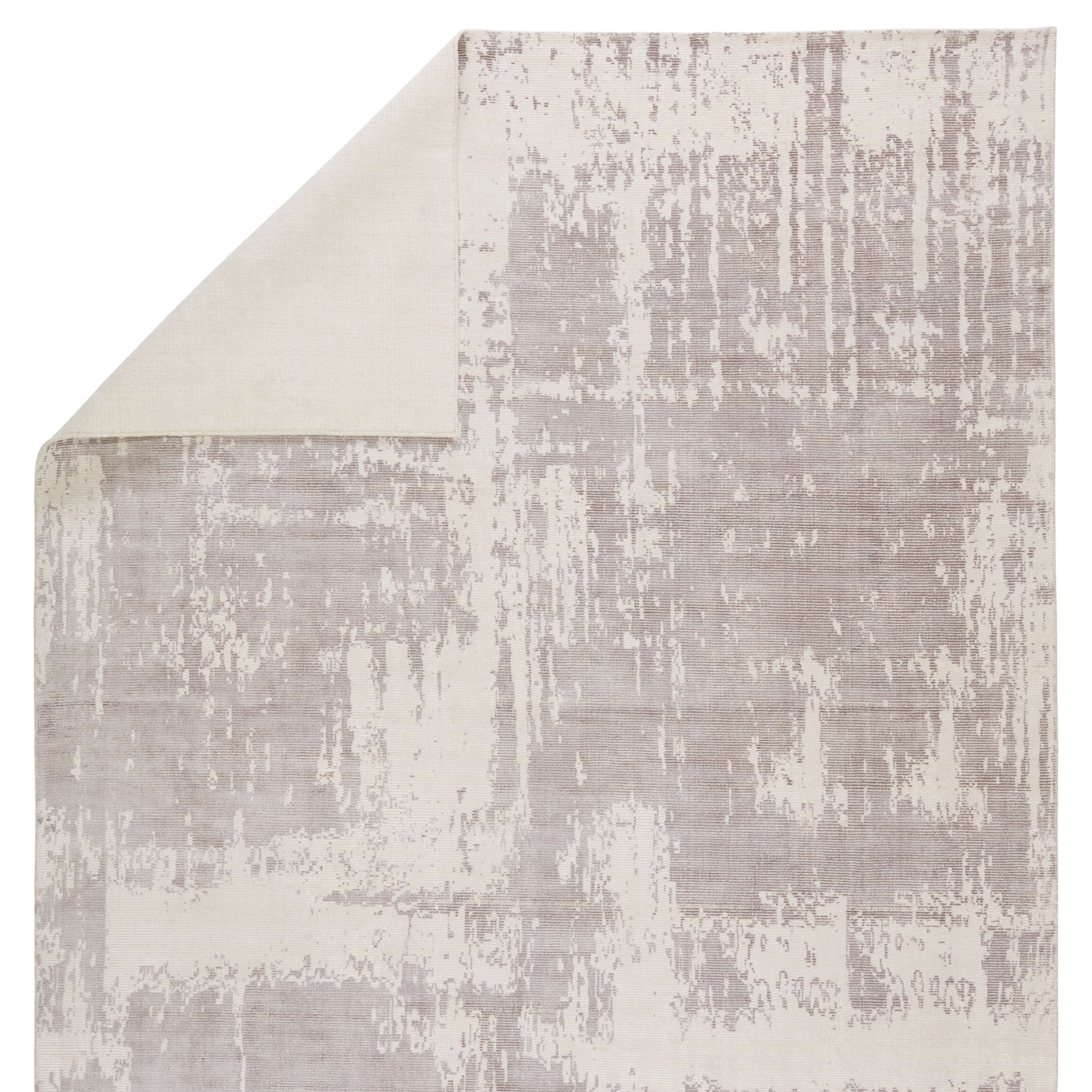 Arabella Handmade Abstract Light Gray/ White Area Rug (8'X11') - Image 2
