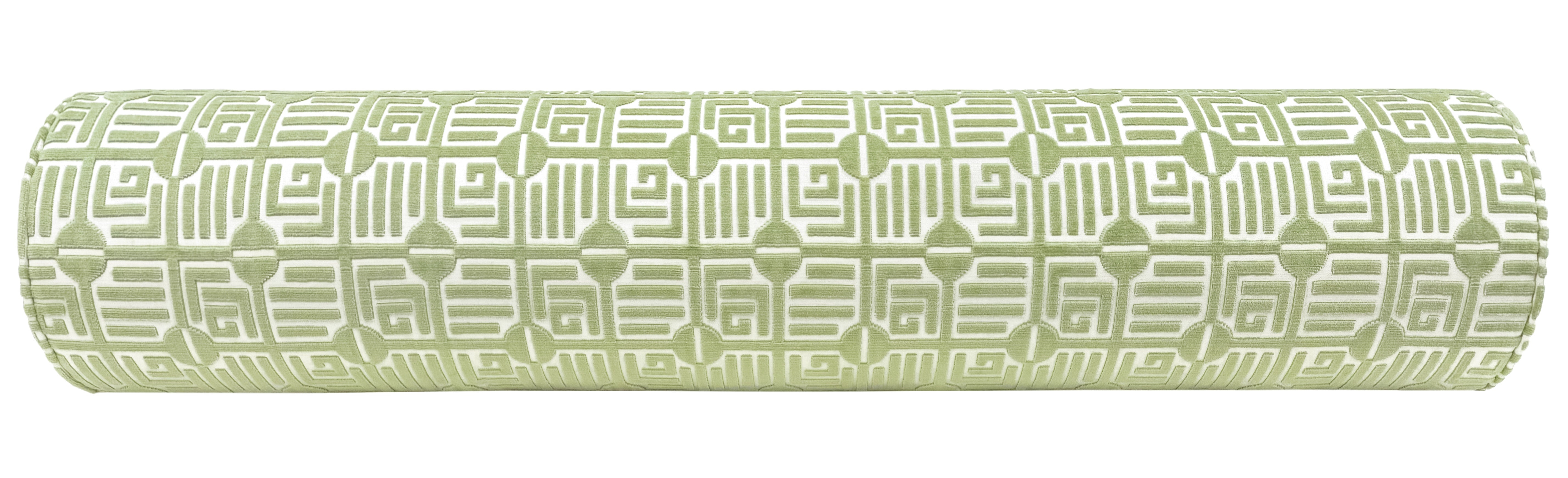 THE BOLSTER :: LABYRINTH VELVET // SAGE | THIBAUT - TWIN // 9" X 24" - Image 2