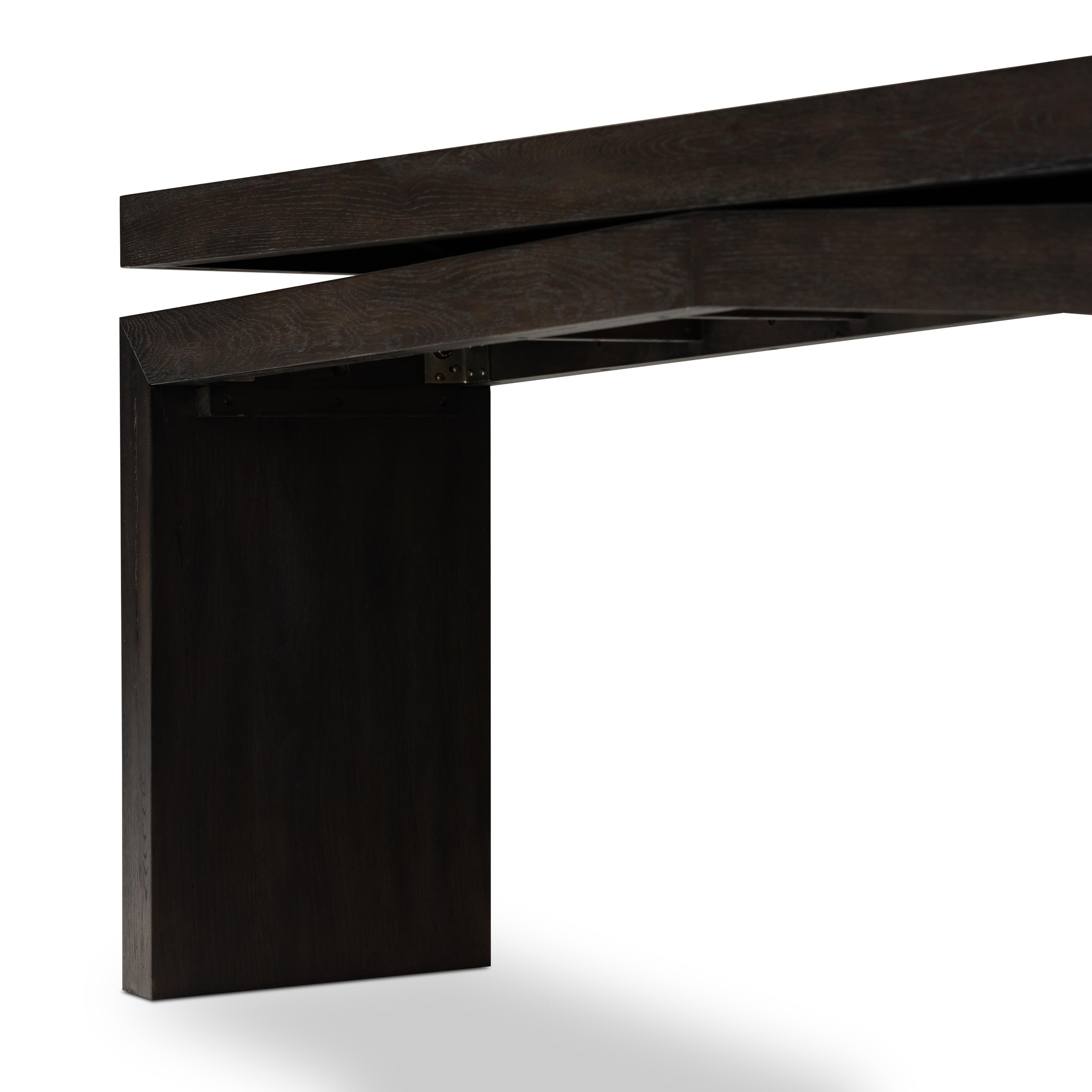 Matthes Console Table-Smoked Black - Image 8