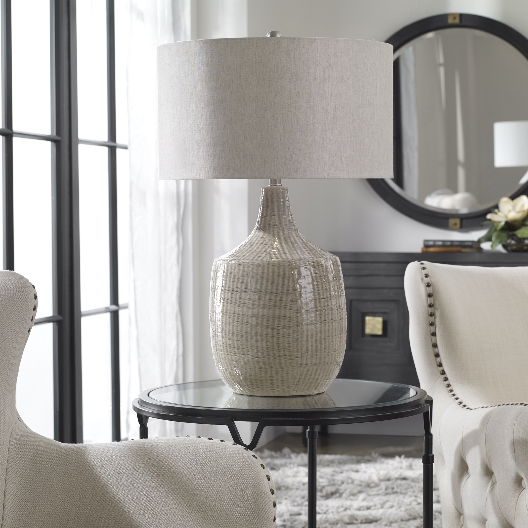 Felipe Gray Table Lamp - Image 2
