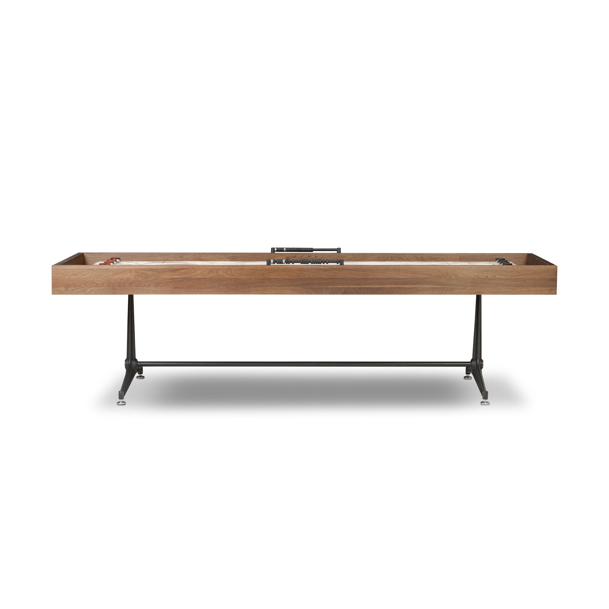 District Eight Small Shuffleboard Table - Smoked Oak - Image 7