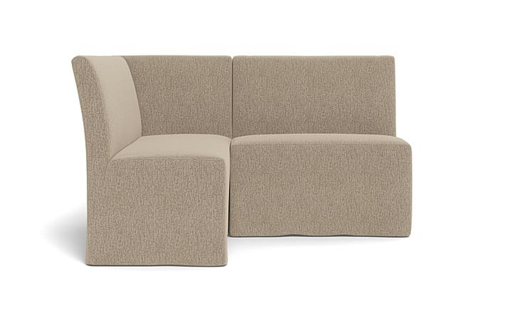 Dorian Slipcovered Petite Left Banquette - Image 0