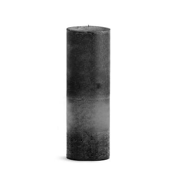 Pillar Candle, Wax, Black Bamboo, 4"x8" - Image 3