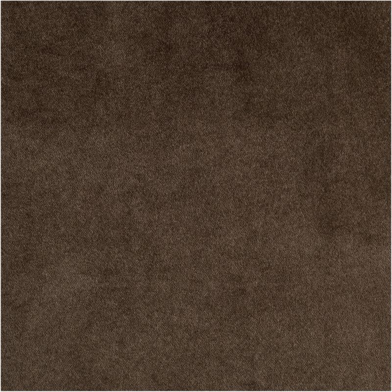 Deep Brown Cotton Velvet Window Curtain Panel 48"x84" - Image 3