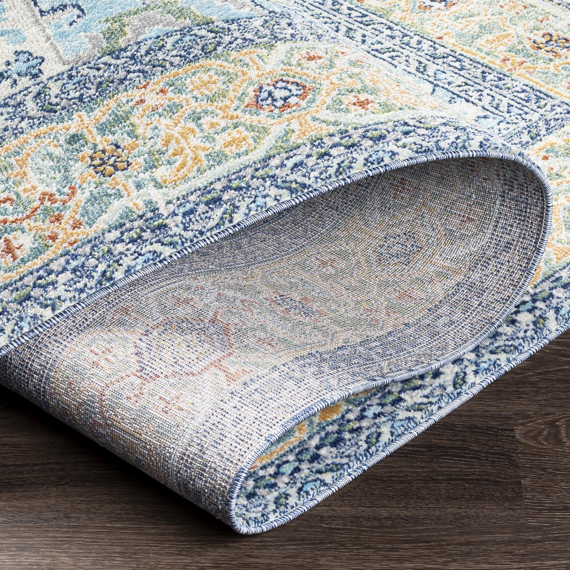Livabliss Bodrum Blue Outdoor 8'10" x 12' Machine Woven Rug - Image 4