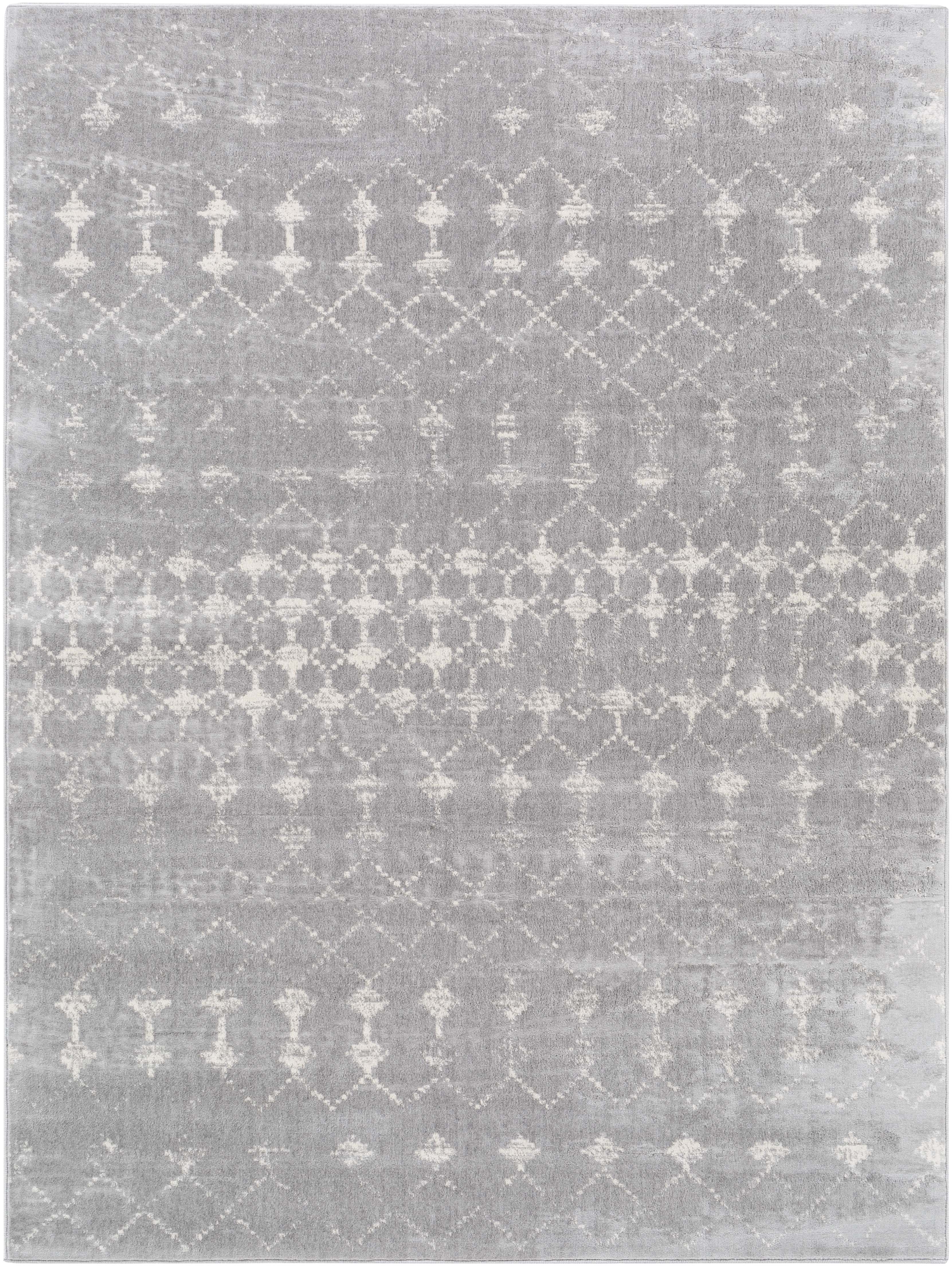 Roma Gray Indoor 8'11" x 12'4" Machine Woven Rug - Image 0