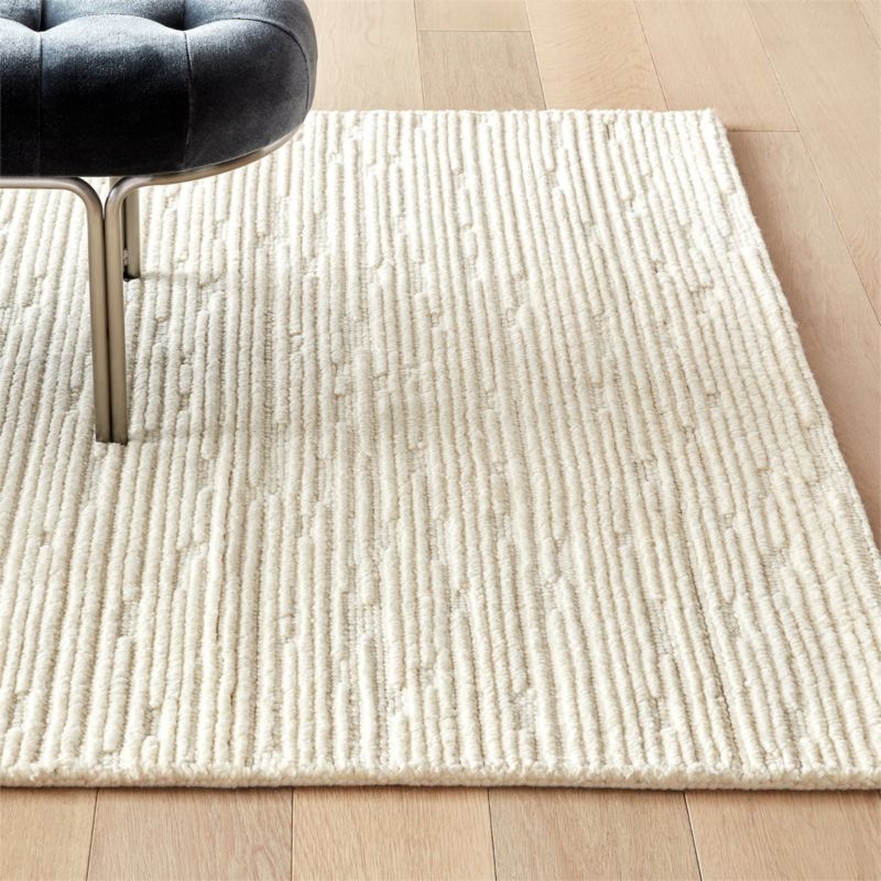Elfen Ivory Textured Wool Rug 8'x10' - Image 3