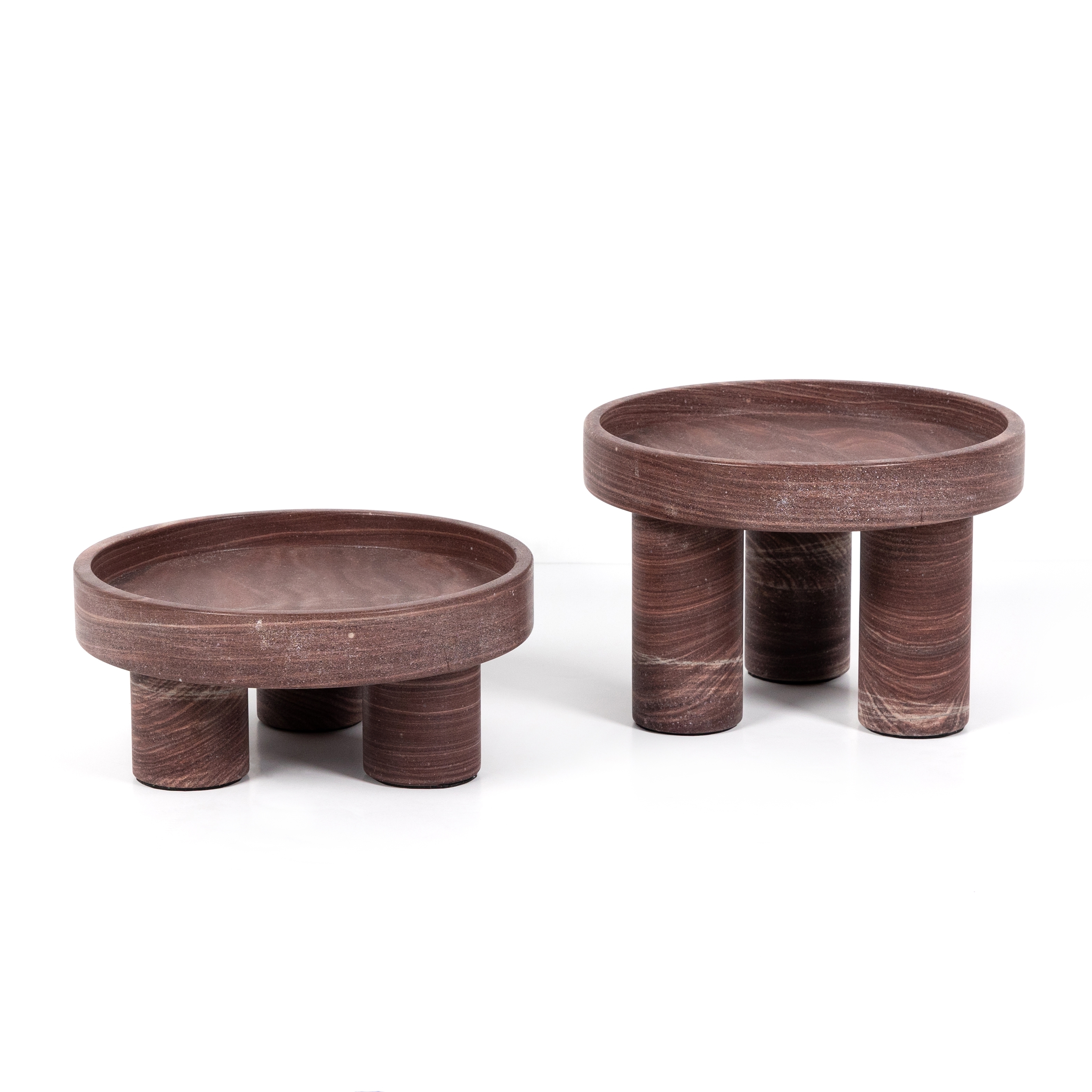 Kanto Bowls, Set Of 2-Tumbled Rust - Image 0