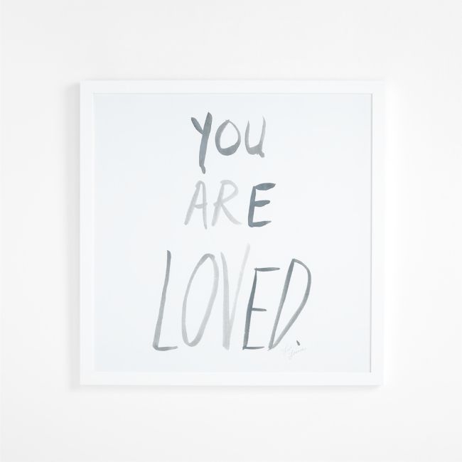 You Are Loved Framed Wall Art by Leanne Ford Print - Image 0