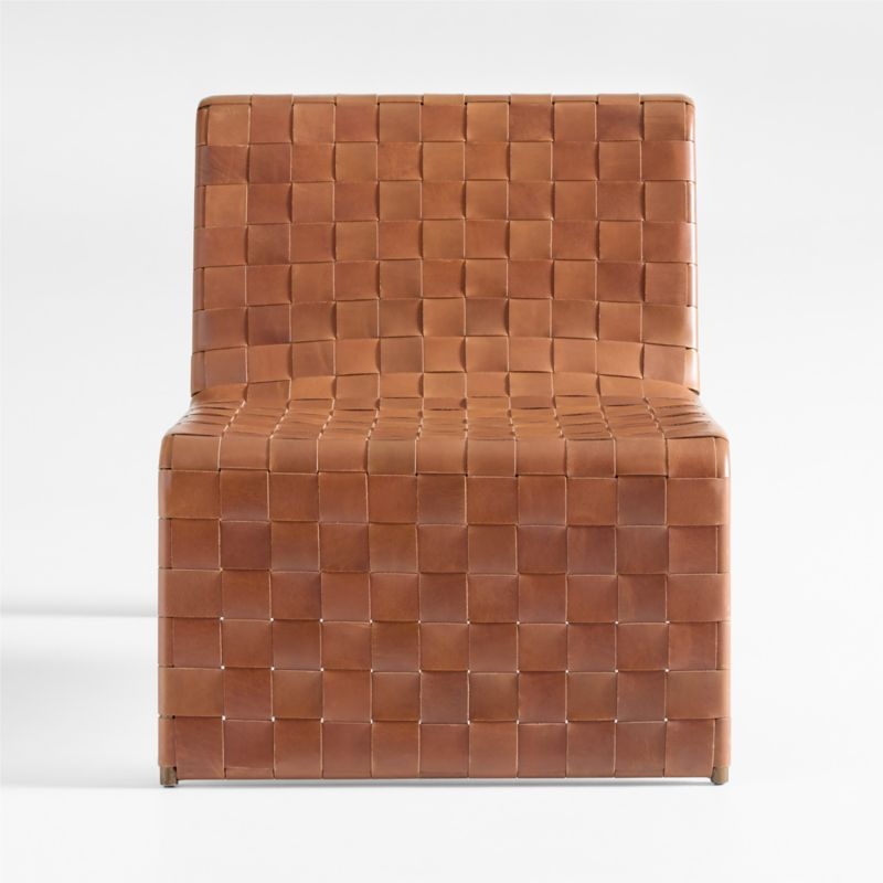 Saddle Leather Accent Chair - Image 5