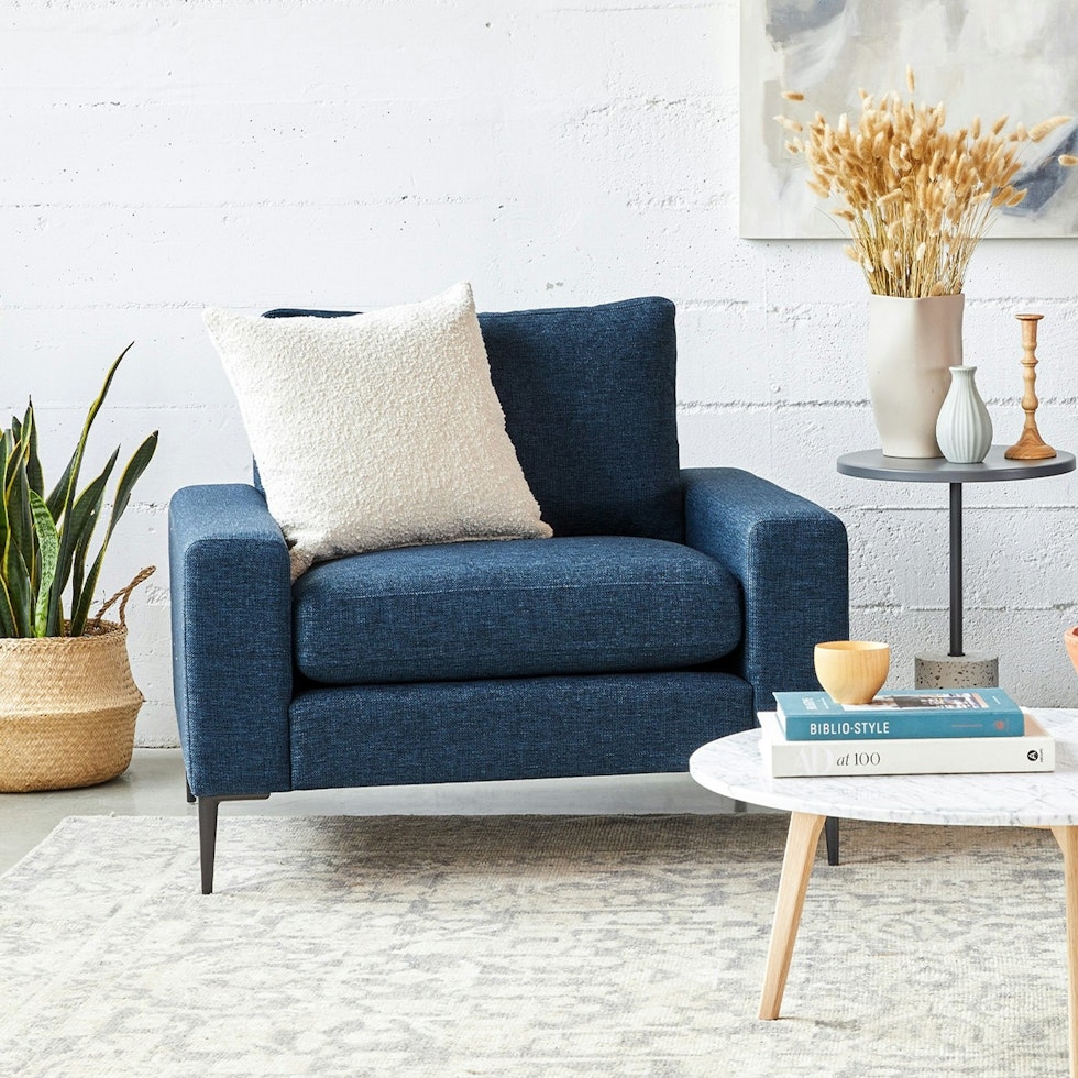Nova 39" Lounge Chair - Twilight Blue - Image 0