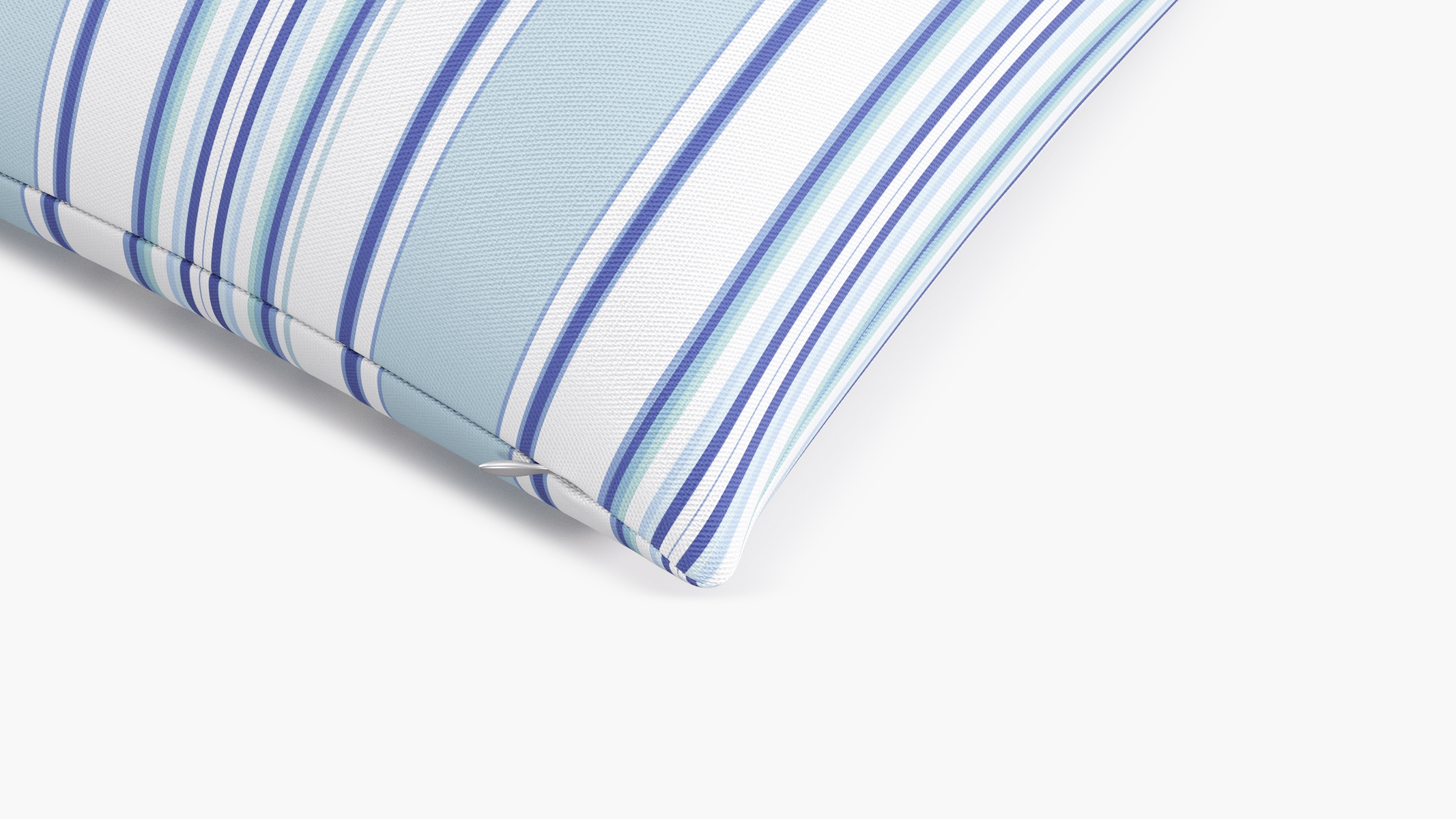 Throw Pillow 20", Porcelain Austin Stripe, 20" x 20" - Image 1