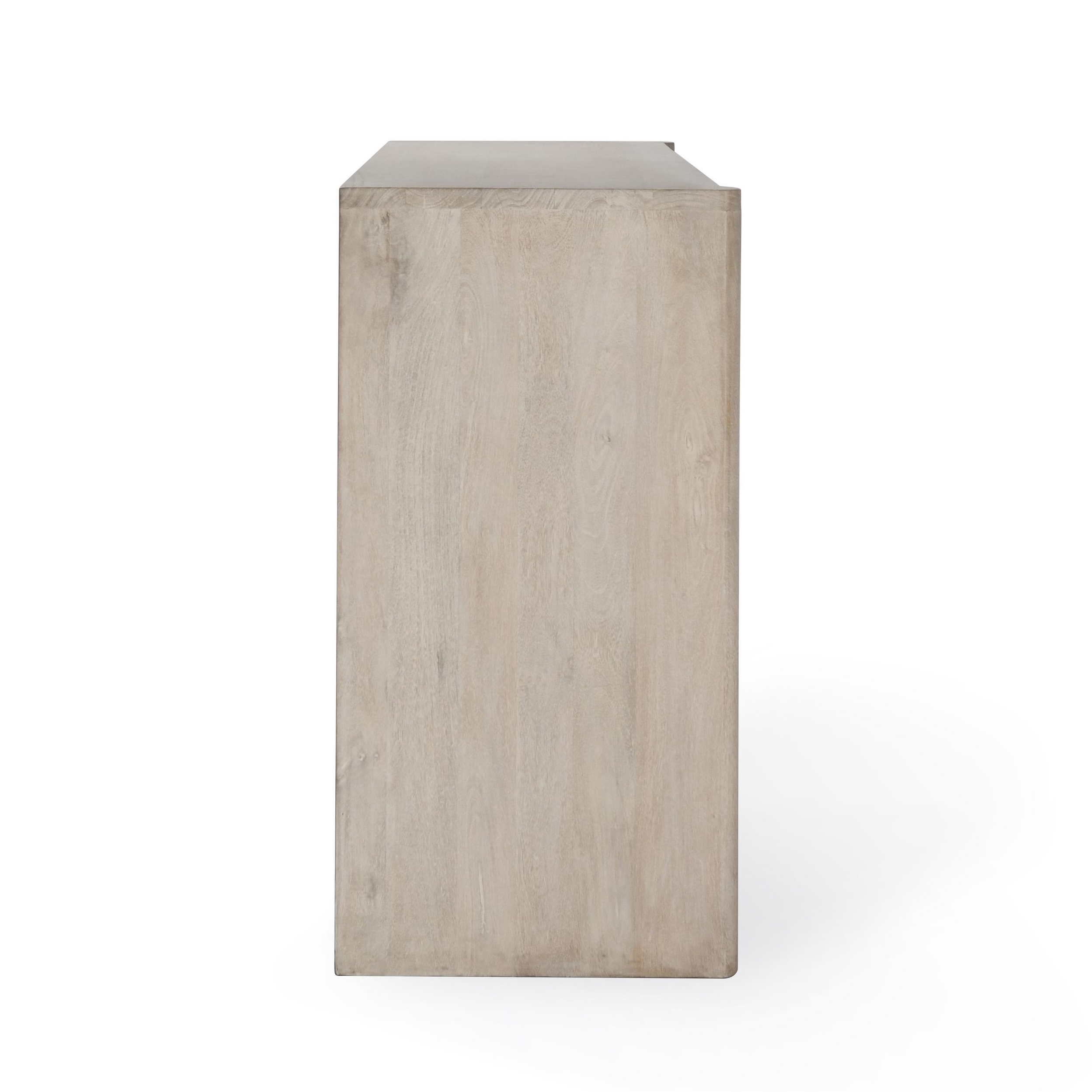 Ledro Wood 4Dr Buffet White Wash - Image 2