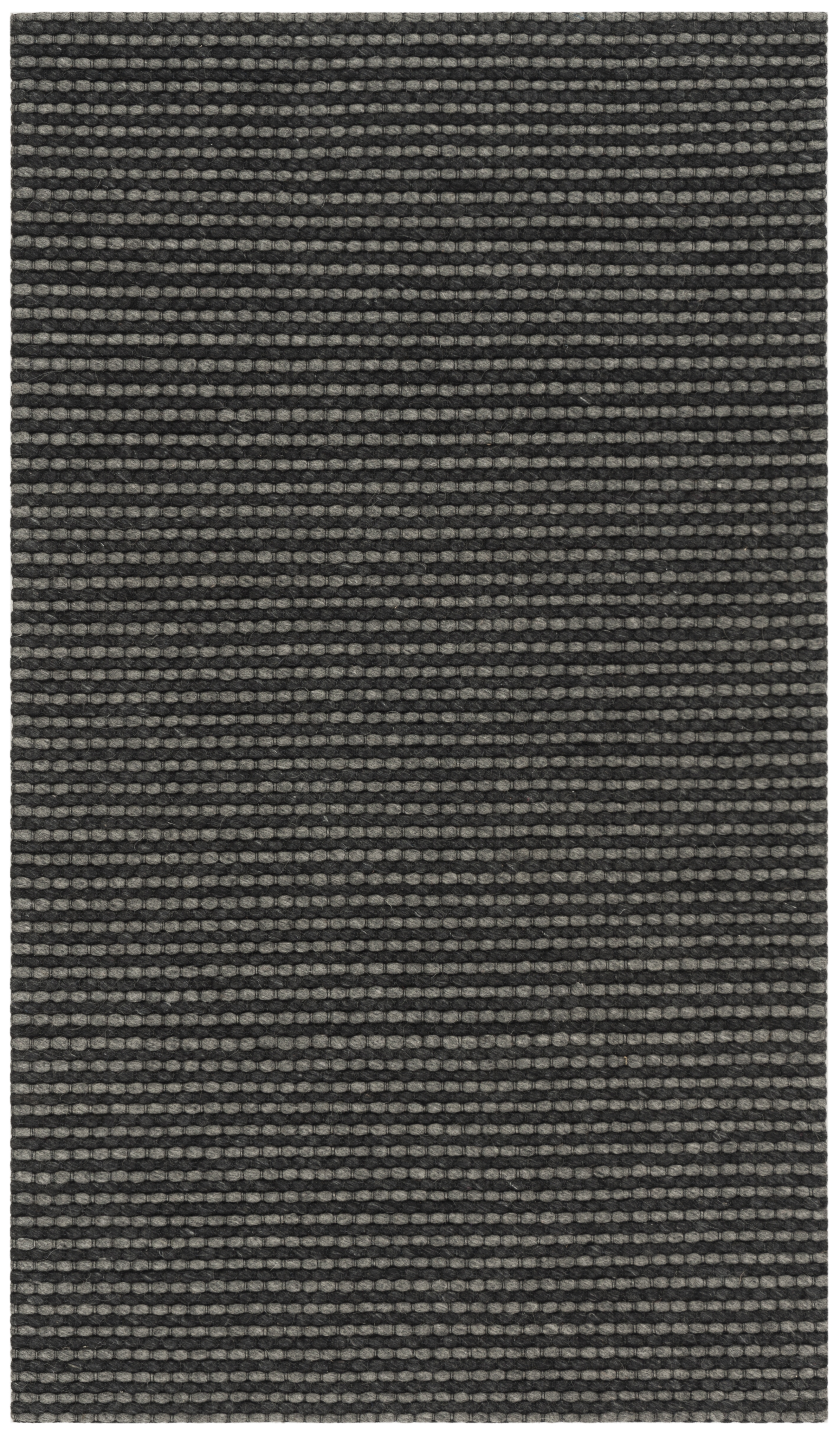 Arlo Home Hand Woven Area Rug, NAT801D, Grey/Black,  3' X 5' - Image 0