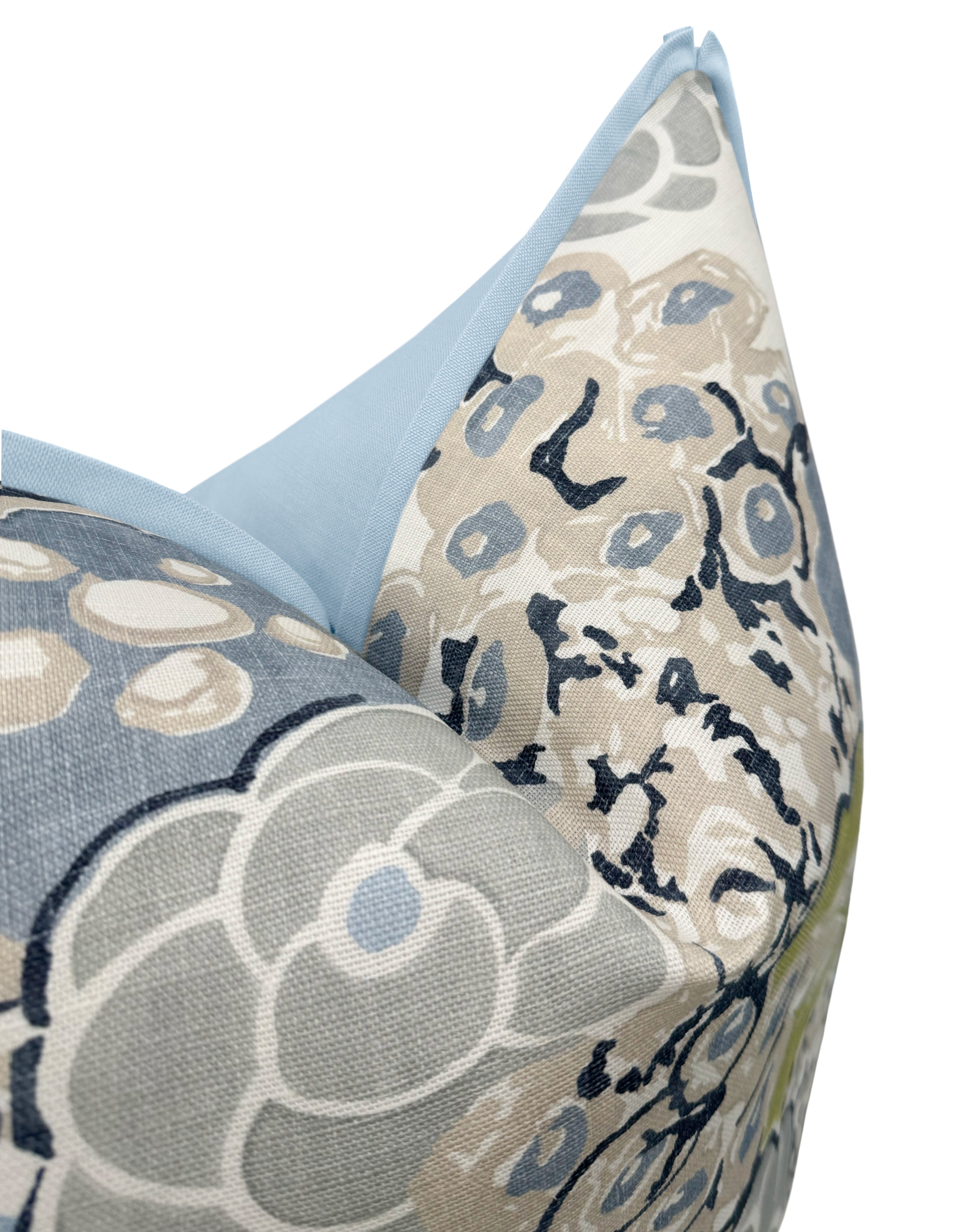 LAURA // CITRUS AND BLUE | THIBAUT - 20" X 20" / BUTTERFLY FLANGE / Powder Blue - Image 2