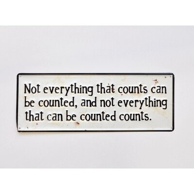 Everything That Counts Sign - Image 0