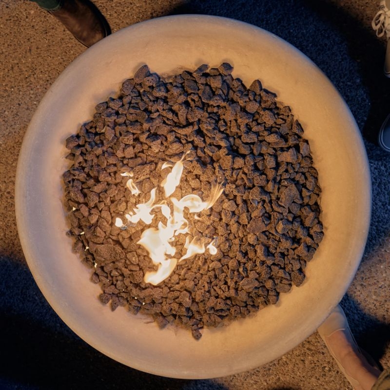 Neighbor ™ Rook Round Stone Propane Fire Table - Image 1