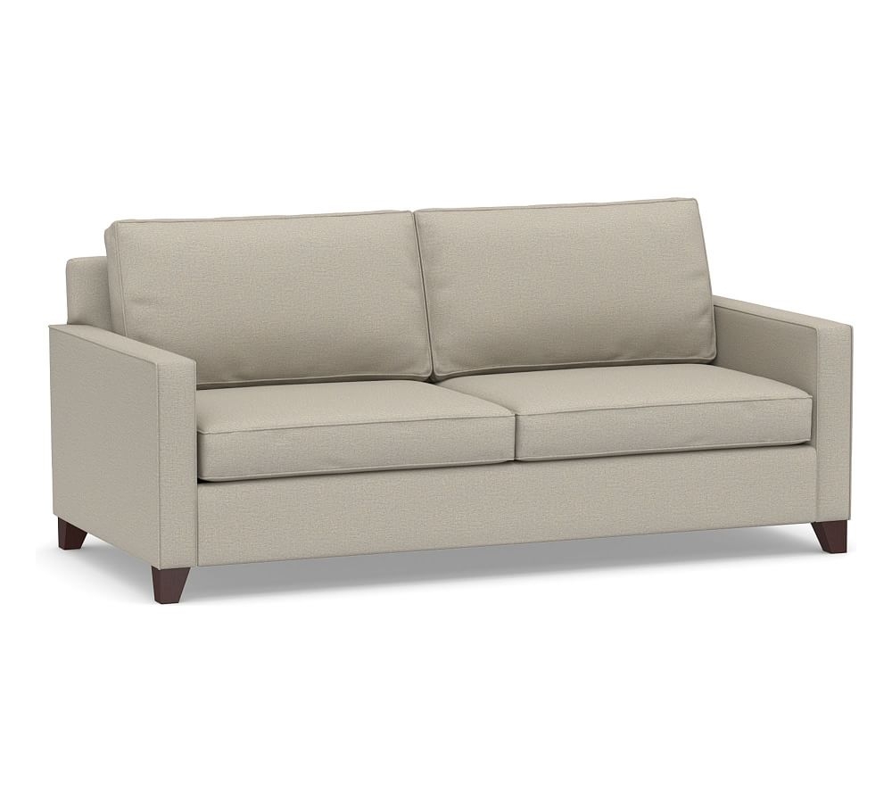 Cameron Square Arm Upholstered Deep Seat Sofa 2-Seater 85", Polyester Wrapped Cushions, Performance Boucle Fog - Image 0