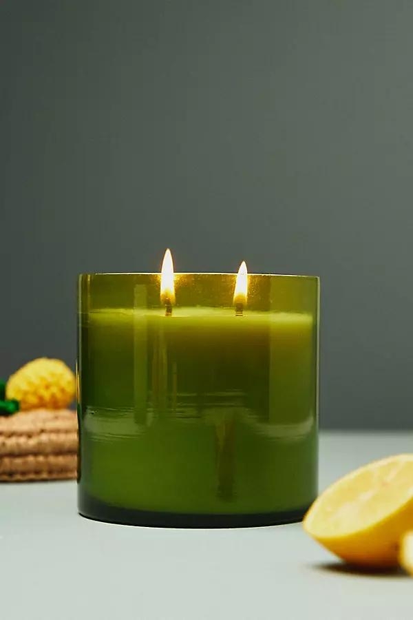 Fruta Floral Lemon Blossom Handwoven Lid Glass Candle - Image 0
