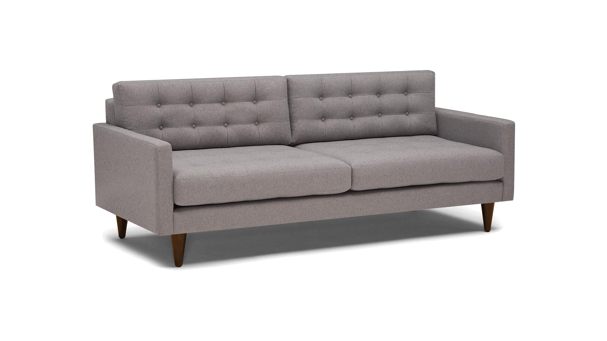 Purple Eliot Mid Century Modern Sofa - Sunbrella Premier Wisteria - Mocha - Image 1