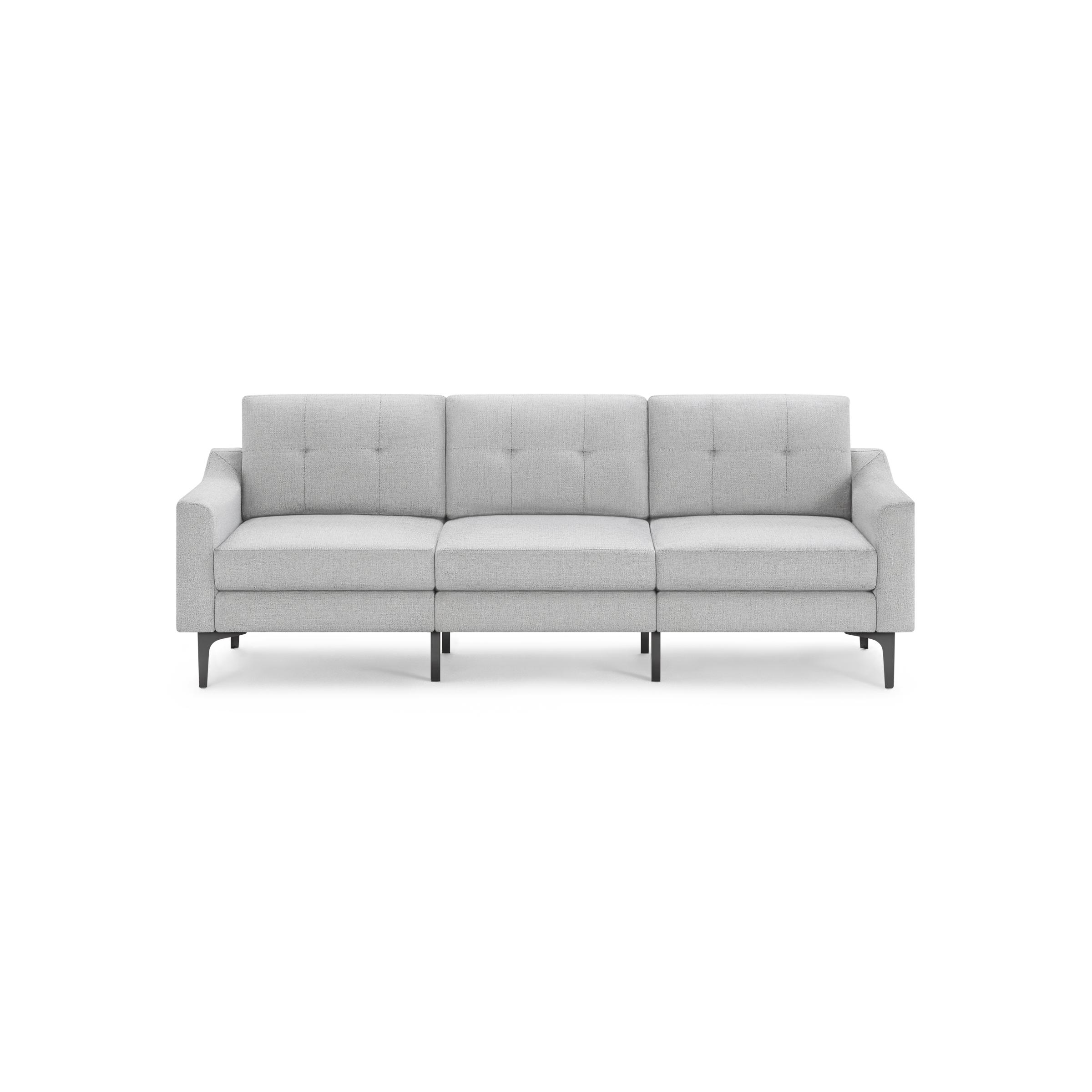 Nomad Sofa - Crushed Gravel - Performance Chenille / Black - Metal / Slope - Image 0