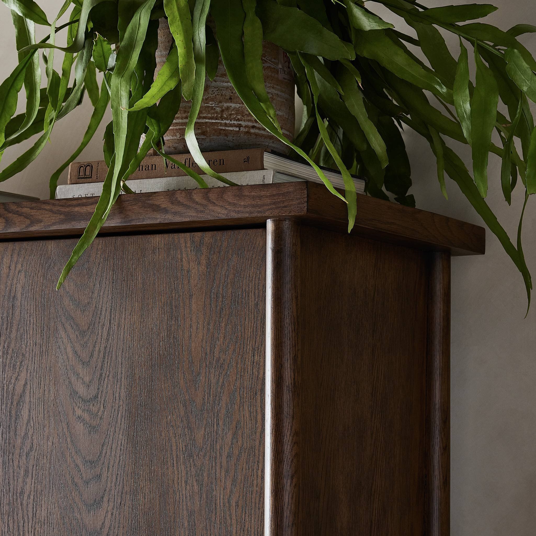 Renaud 3-Door Cabinet - Dark Toasted Oak Veneer - Image 15