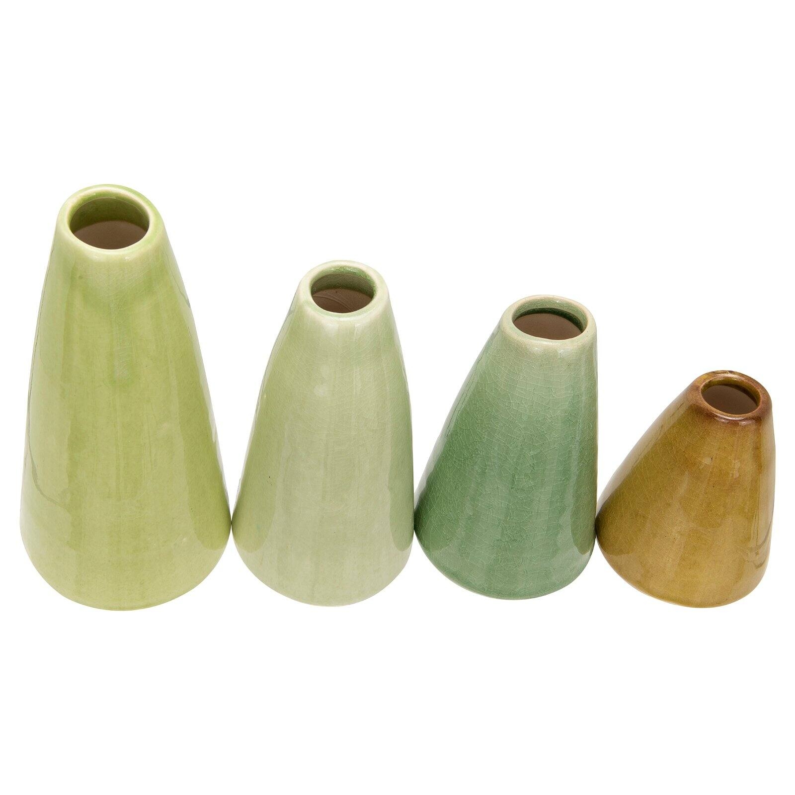 Pistachio Green Terracotta Vases (Set of 4 Sizes) - Image 4