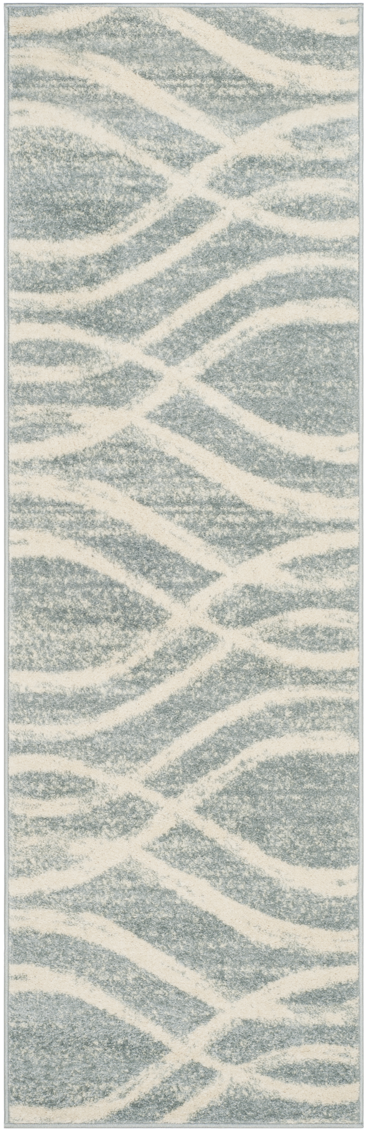 Arlo Home Woven Area Rug, ADR125T, Cream/Slate,  2' 6" X 8' - Image 0