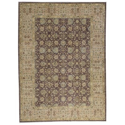One-of-a-Kind Hand-Knotted Brown/Gold 8'10" x 11'11" Wool Area Rug - Image 0