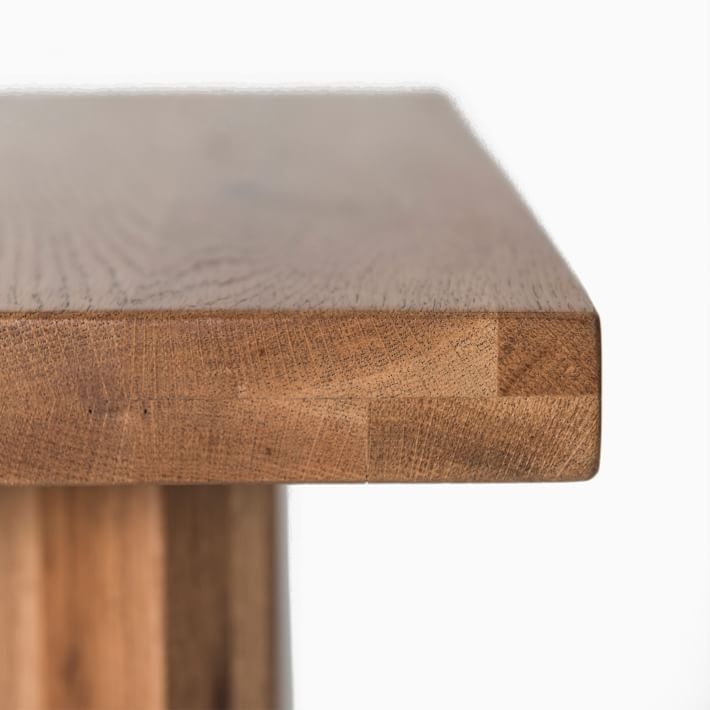 Devon Collection Square Side Table, Rustic Oak - Image 2
