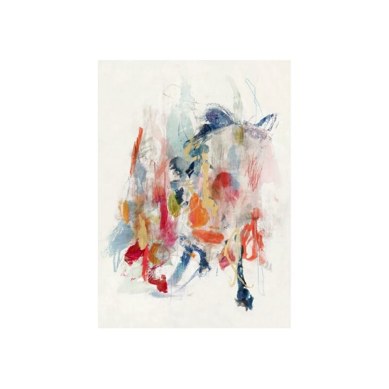 Chelsea Art Studio 'Playful Movement II' by Mari Urasawa - Painting Print Format: Glass Coat, Size: 41" H x 30" W x 2" D - Image 0