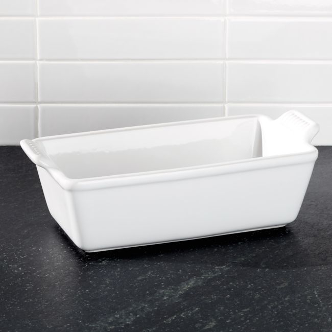 Le Creuset ® Heritage White Ceramic Loaf Pan - Image 0