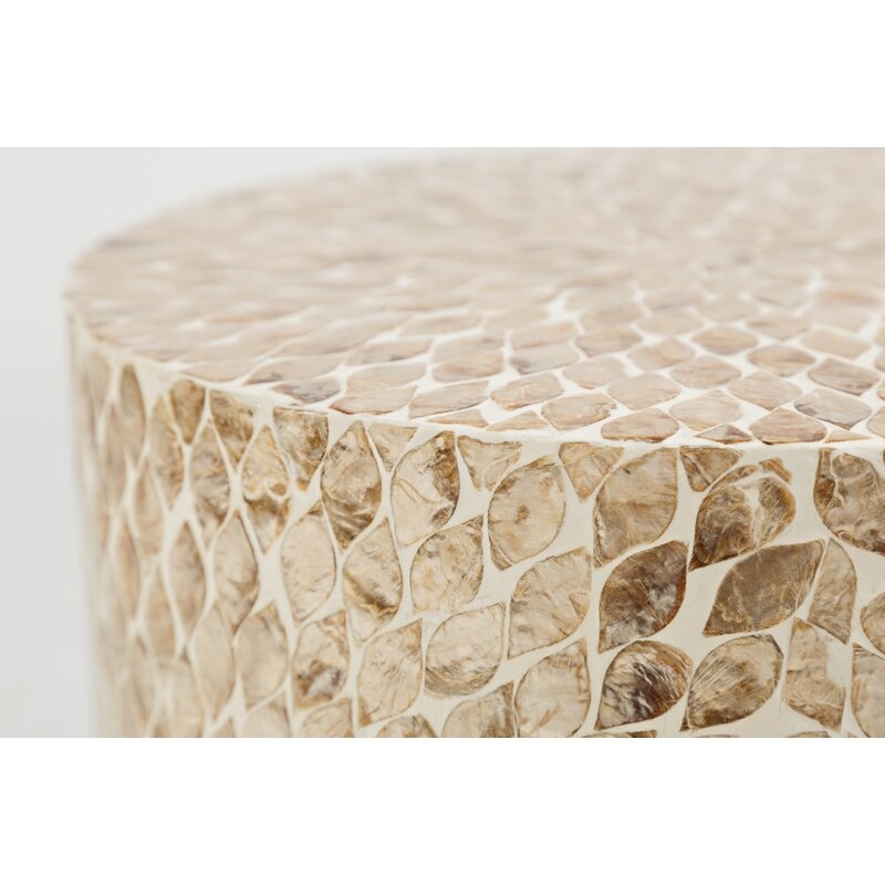 Drum End Table, Sand - Image 4
