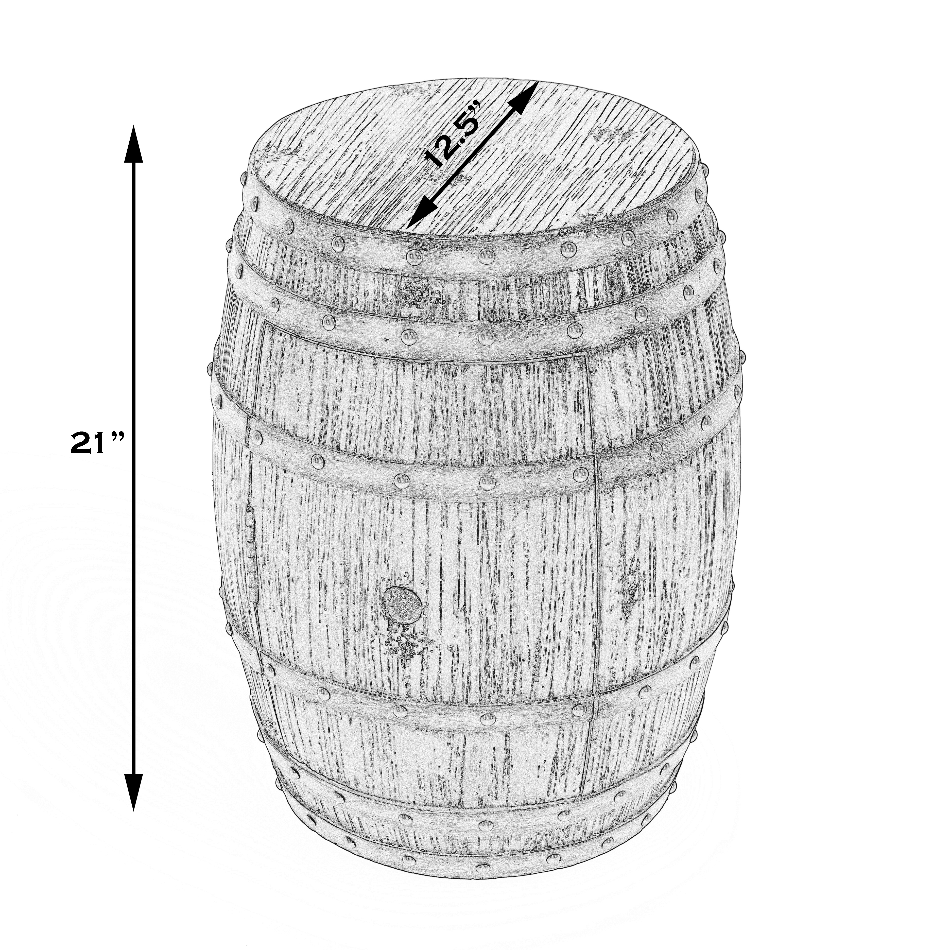 Calumet Mountain Lodge Side Table - Image 1