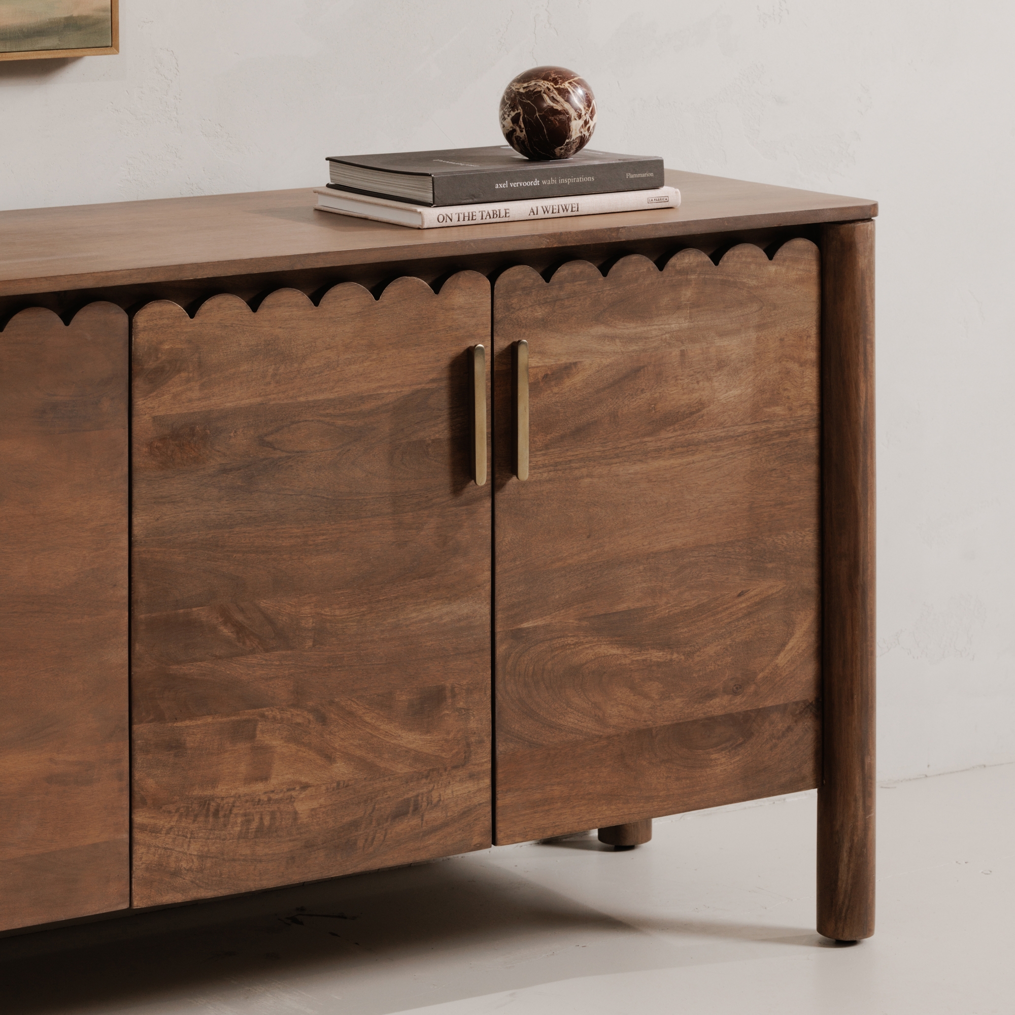 Wiley 4 Door Sideboard Vintage Brown - Image 12