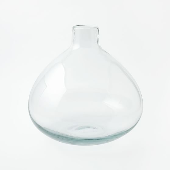 Oversized Glass Vase, Clear - Image 0