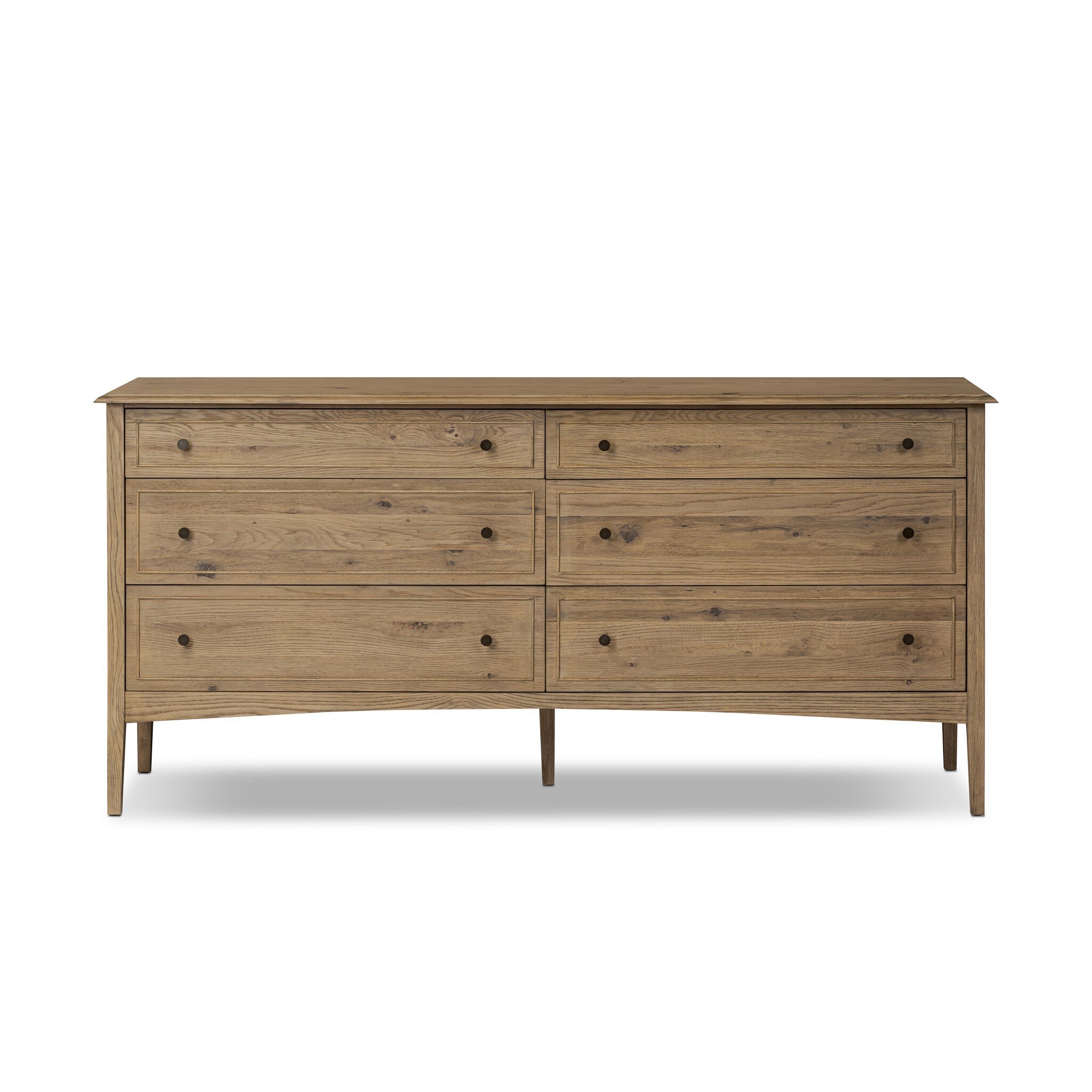 Maggie 6 Drawer Dresser - Aged Smoked Oak Resawn - Image 0