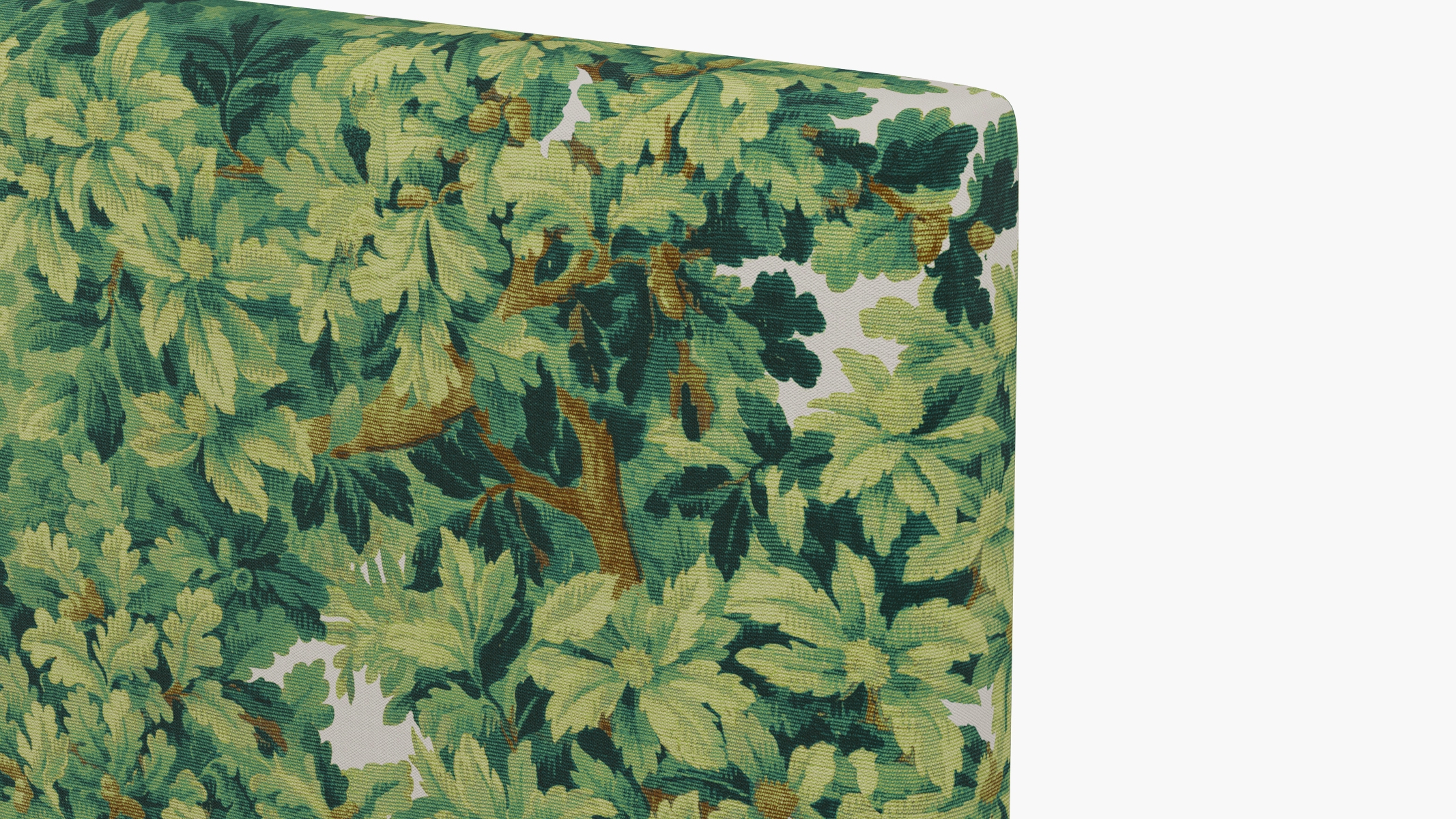 Square Back Headboard, Verdure Bois De Chene, Twin - Image 2